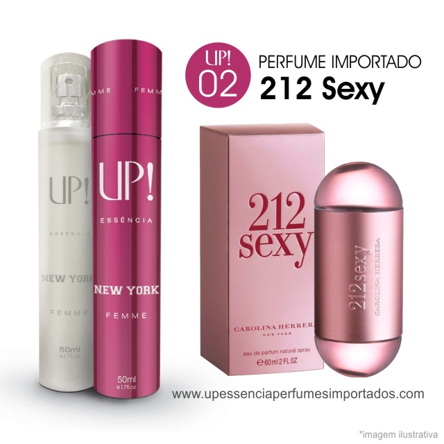 212 Sexy Perfume Importado Feminino Up Essencia 02 New York Femme